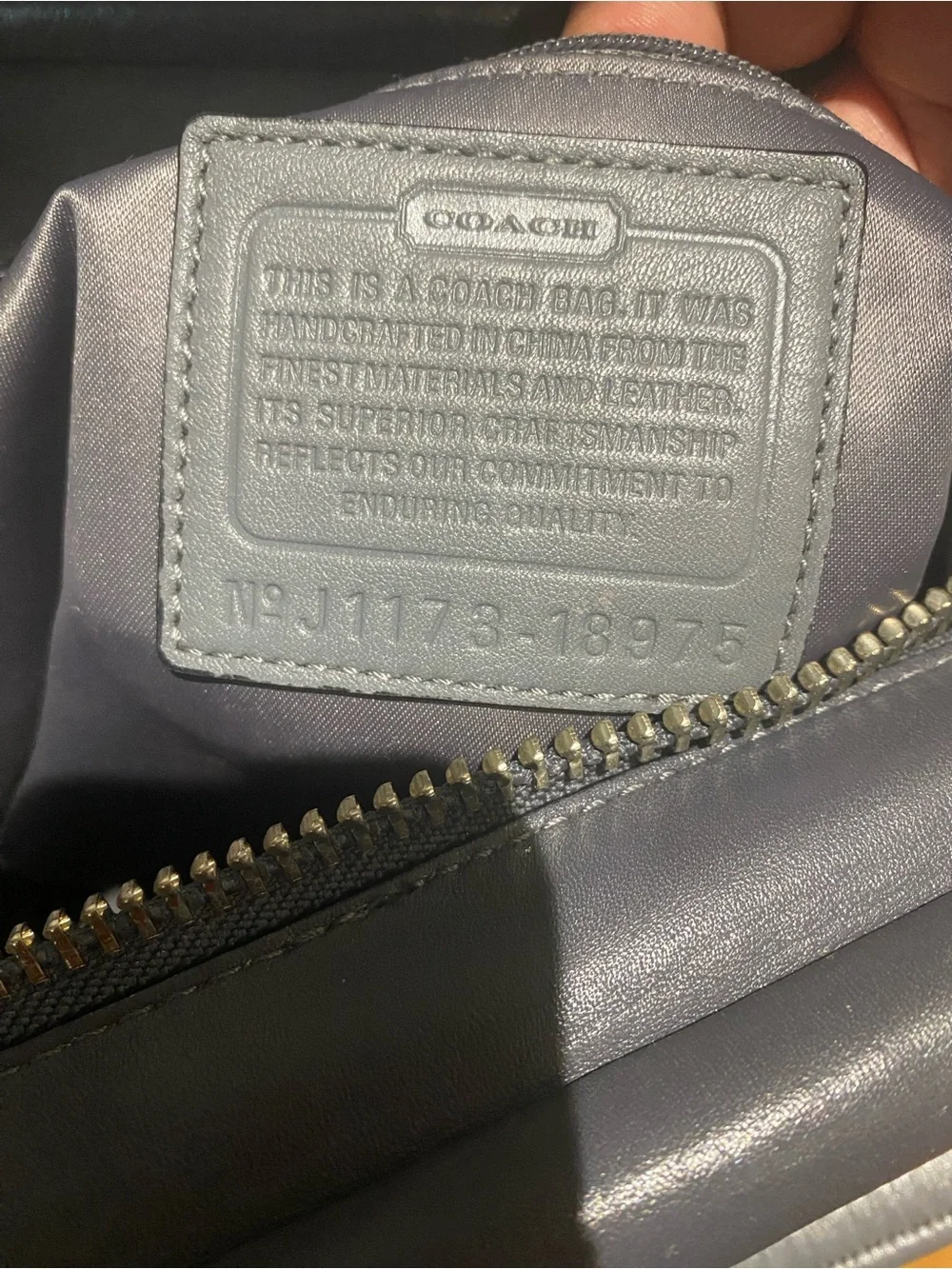 Rare Coach Pinnacle Louise Erin  Black & Gray Leather Satchel with Python detail